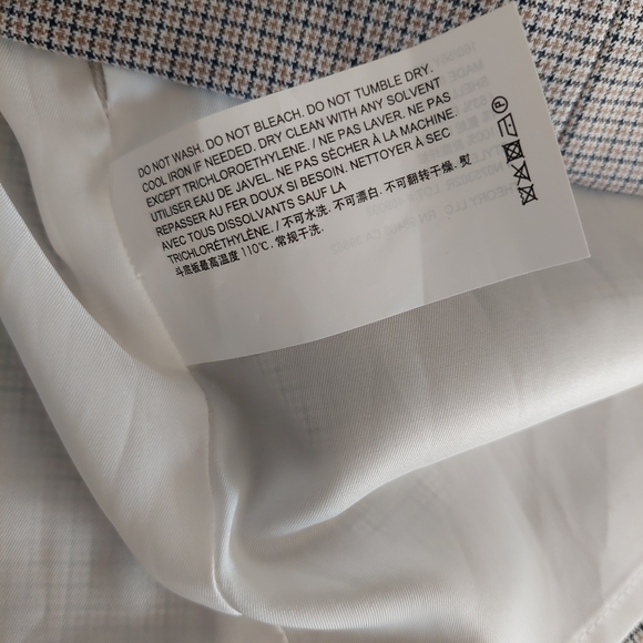 Theory Mini Skirt in "Clean Suiting" Tan Multi size 00 - Picture 5 of 7